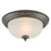 Atlas Lighting Pendenza 13.25'' Wide 2Lt Flush Mount, Bronze/White