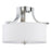 Atlas Lighting Pendenza 15.25'' Wide 2Lt Flush Mount, Nickel/WHite