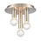 Atlas Lighting Pepper 8'' Wide 3Lt Flush Mount, Brushed Nickel
