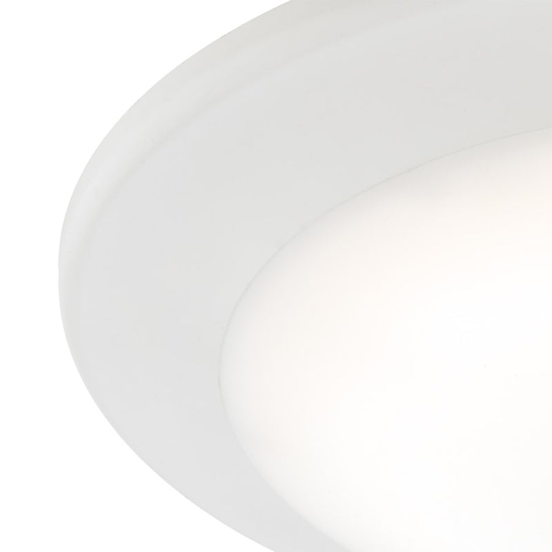 Atlas Lighting Plandome 1Lt Integrated LED Flush Mount, White