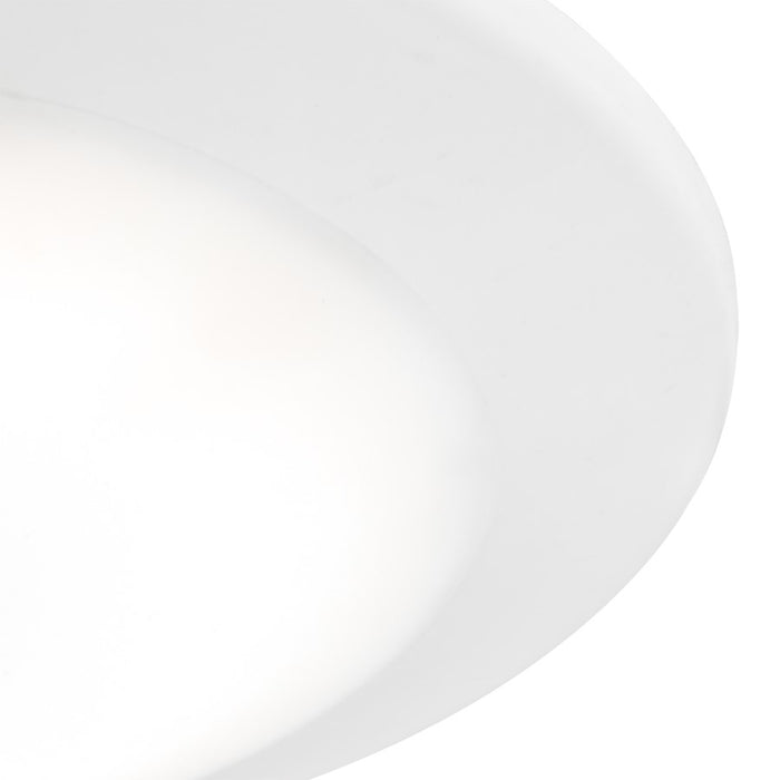 Atlas Lighting Plandome 1Lt Integrated LED Flush Mount, White