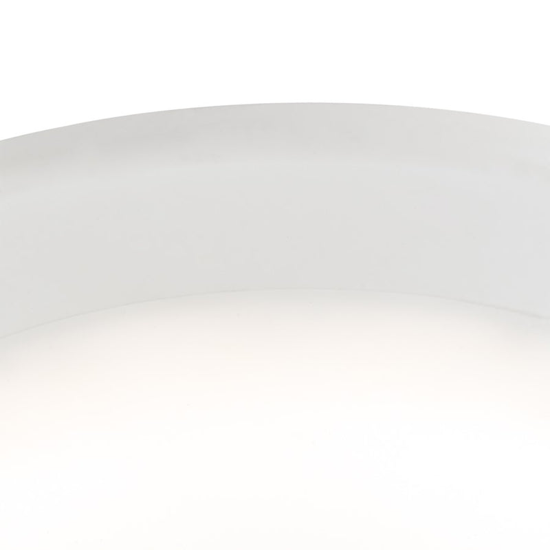 Atlas Lighting Plandome 6in Integrated LED Flush Mount | Modern Matte White Metal | Hallway & Closet Ceiling Light | 6 x 6 x 1 in | Model CL11493-WH