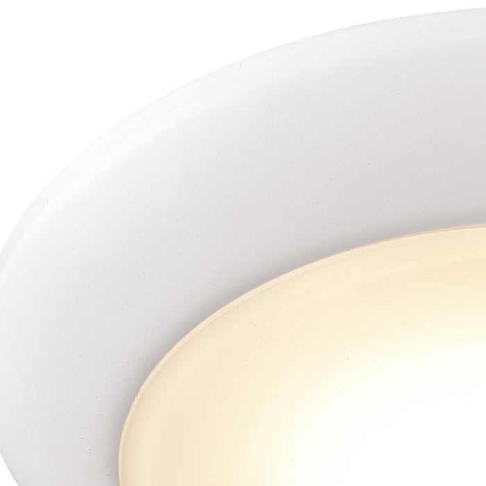 Atlas Lighting Plandome 6'' Wide Integrated LED Flush Mount, White