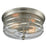 Atlas Lighting Port O'Connor 14''W 2Lt Flush Mount, Nickel/Clear