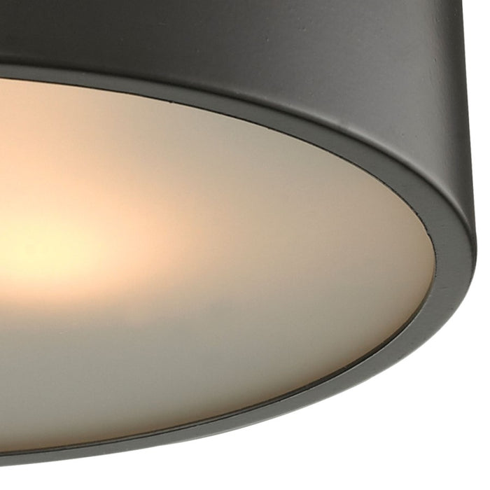 Atlas Lighting Simpson 10'' Wide 2Lt Flush Mount, Oil Rubbed Bronze