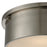 Atlas Lighting Simpson 14'' Wide 3Lt Flush Mount, Brushed Nickel