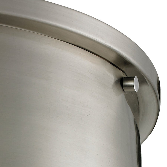 Atlas Lighting Simpson 14'' Wide 3Lt Flush Mount, Brushed Nickel