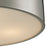 Atlas Lighting Simpson 14'' Wide 3Lt Flush Mount, Brushed Nickel