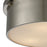 Atlas Lighting Simpson 14'' Wide 3Lt Flush Mount, Brushed Nickel