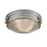 Atlas Lighting Sylvester 14'' Wide 2Lt Flush Mount, Zinc/Clear