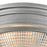 Atlas Lighting Sylvester 14'' Wide 2Lt Flush Mount, Zinc/Clear