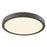 Atlas Lighting Titan 10'' Wide 1Lt Flush Mount, Bronze/WHite
