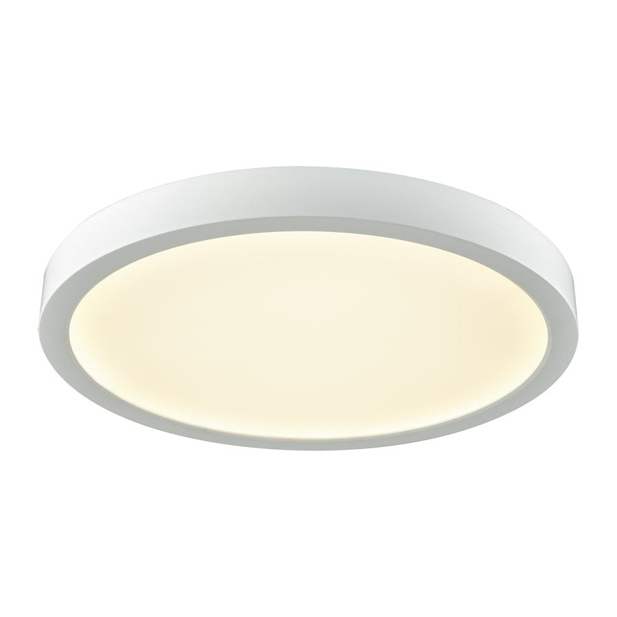Atlas Lighting Titan 10'' Wide Integrated LED Flush Mount, White