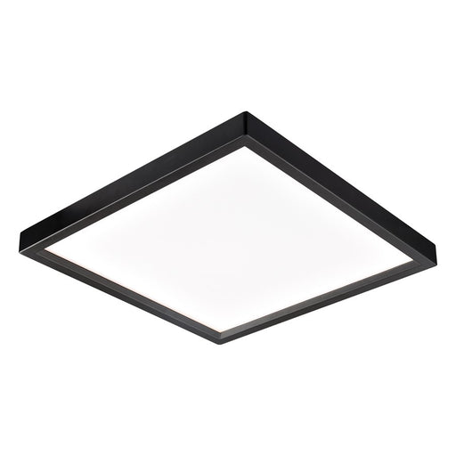 Atlas Lighting Titan 10'' Wide LED Square Flush Mount, Bronze/White