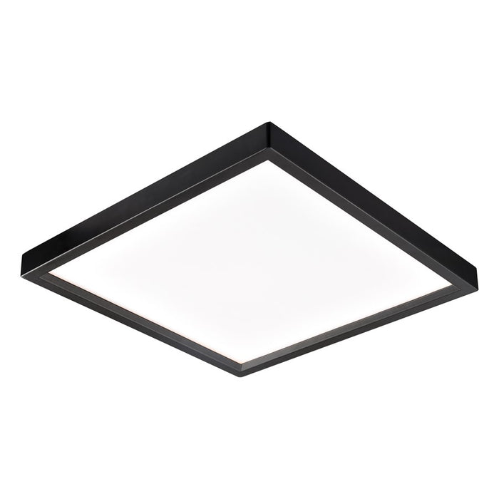 Atlas Lighting Titan 10'' Wide LED Square Flush Mount, Bronze/White