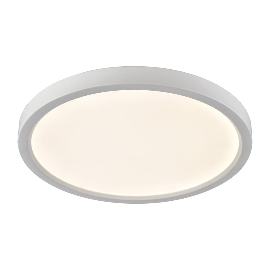 Atlas Lighting Titan 13'' Wide LED Round Flush Mount, White