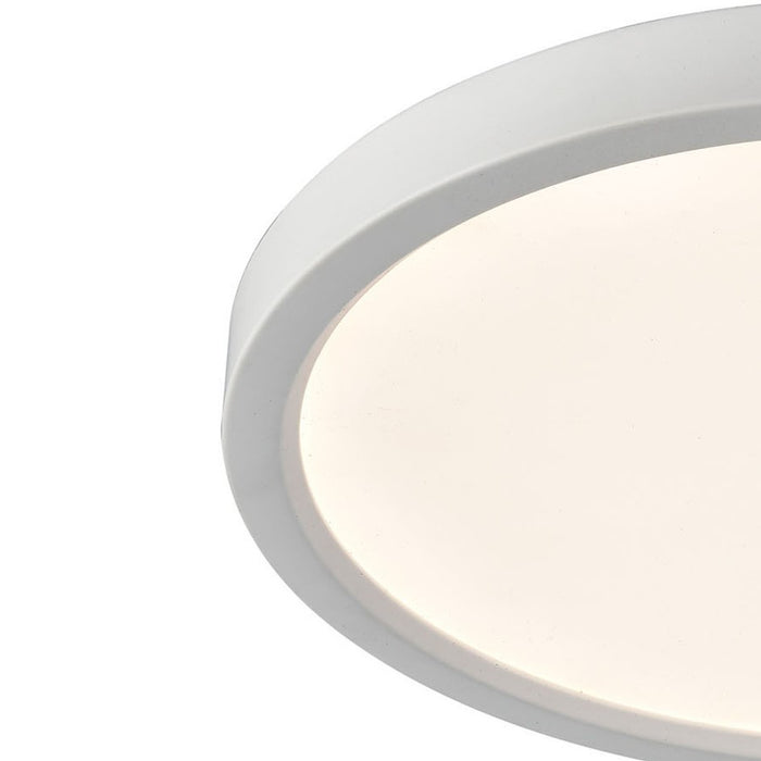 Atlas Lighting Titan 13'' Wide LED Round Flush Mount, White