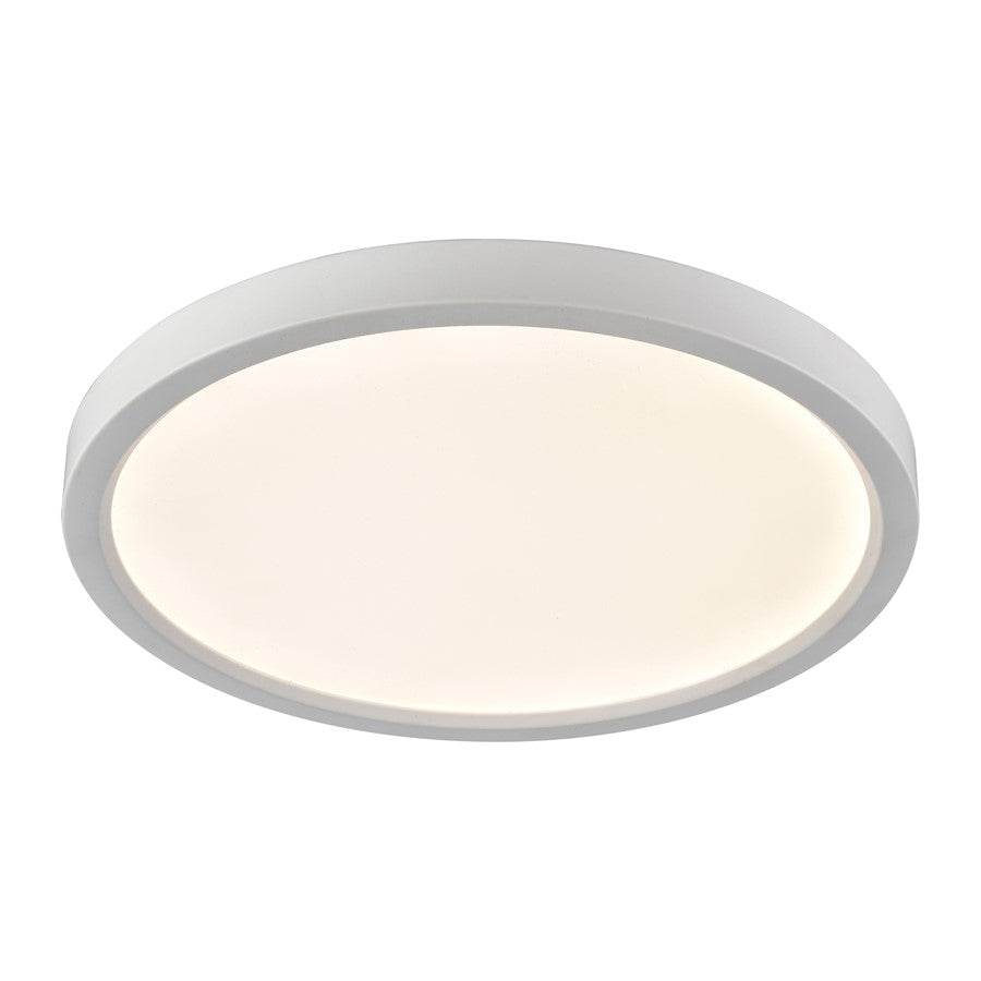 Atlas Lighting Titan 15'' Wide LED Round Flush Mount, White