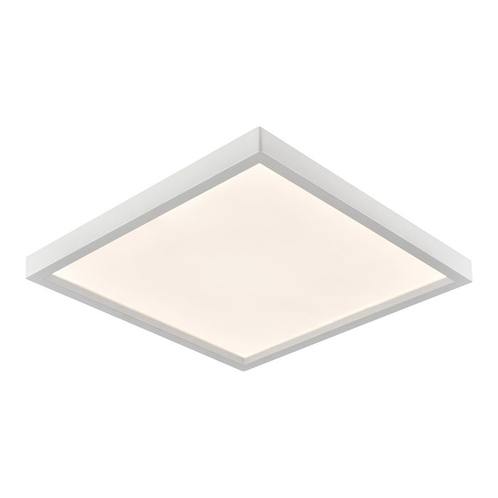 Atlas Lighting Titan 15'' Wide LED Square Flush Mount, White
