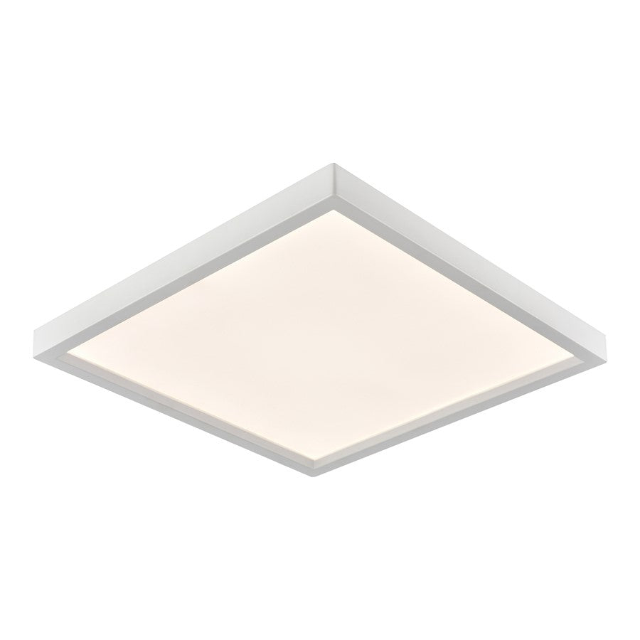 Atlas Lighting Titan 15'' Wide LED Square Flush Mount, White