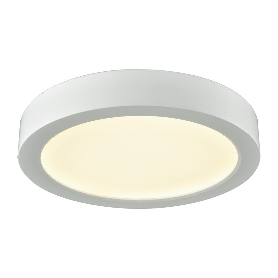 Atlas Lighting Titan 6'' Wide Integrated LED Flush Mount, White