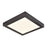 Atlas Lighting Titan 6'' Wide LED Square Flush Mount, Bronze/WHite