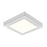 Atlas Lighting Titan 6'' Wide LED Square Flush Mount, White