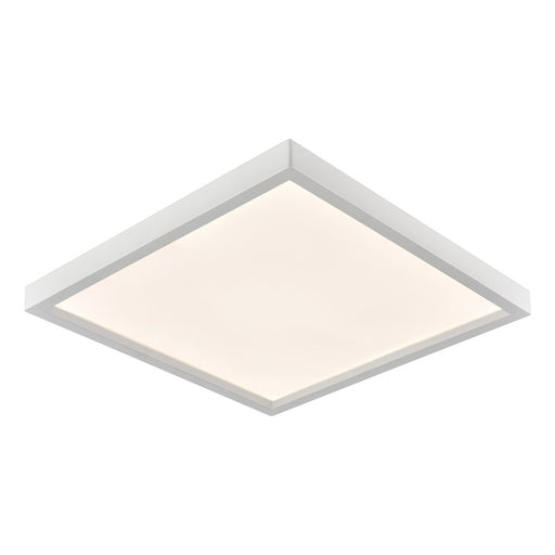 Atlas Lighting Titan 8'' Wide LED Square Flush Mount, White