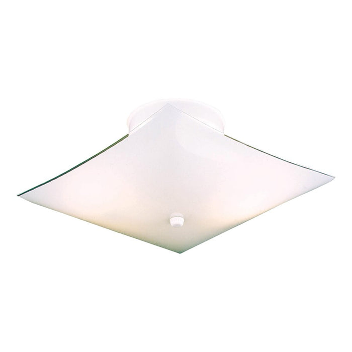 Atlas Lighting Veil 12'' Wide 2Lt Flush Mount, White