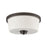 Atlas Lighting Winslow 13.5'' Wide 2Lt Flush Mount, Bronze/WHite