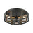 Atlas Lighting Woodbridge 17'' Wide 3Lt Flush Mount, Matte Black