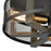 Atlas Lighting Woodbridge 17'' Wide 3Lt Flush Mount, Matte Black