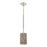 Atlas Lighting Abaca 5.25'' Wide 1Lt Mini Pendant, Nickel/Gray