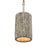 Atlas Lighting Abaca 5.25'' Wide 1Lt Mini Pendant, Nickel/Gray
