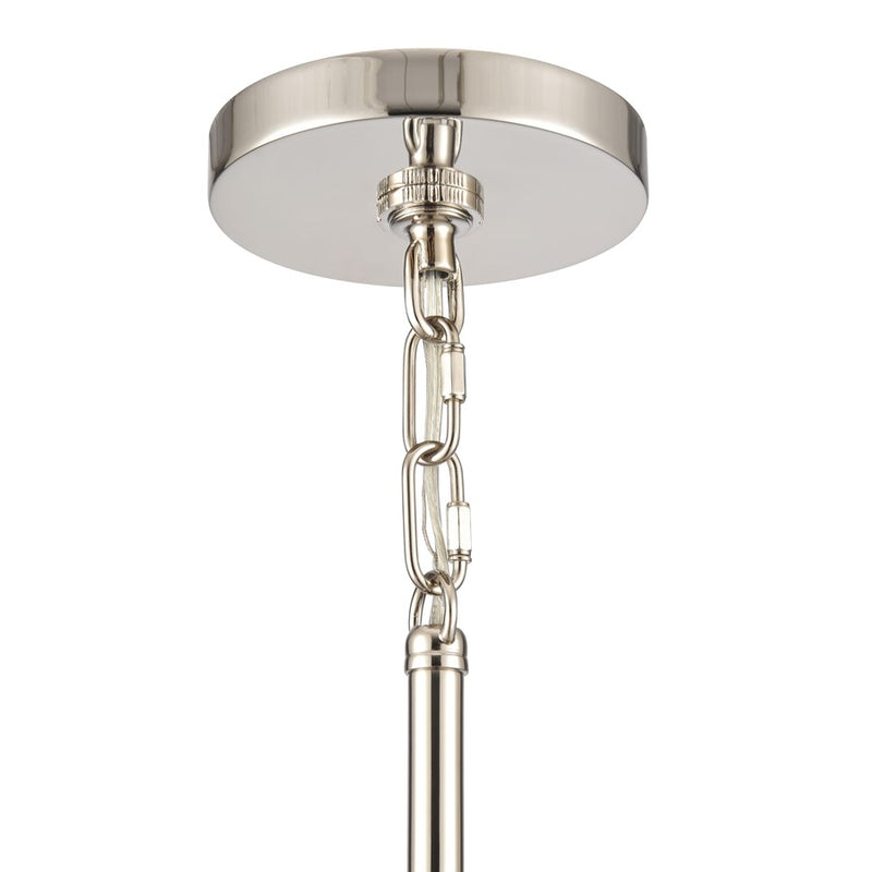 Atlas Lighting Abaca 5.25'' Wide 1Lt Mini Pendant, Nickel/Gray