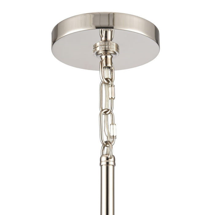 Atlas Lighting Abaca 5.25'' Wide 1Lt Mini Pendant, Nickel/Gray