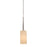 Atlas Lighting Allure 6'' Wide 1Lt Pendant, Brushed Nickel/Beige