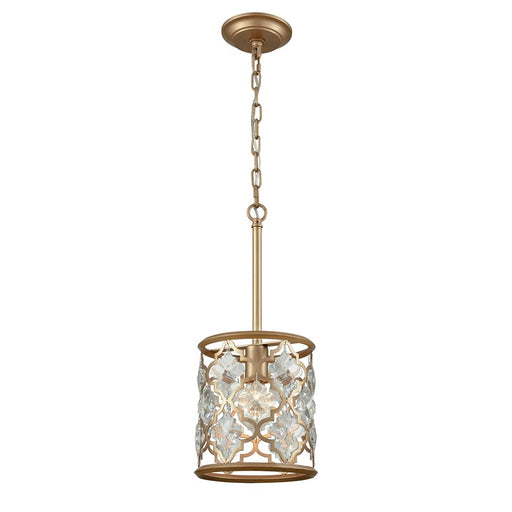 Atlas Lighting Armand 8'' Wide 1Lt Mini Pendant, Matte Gold