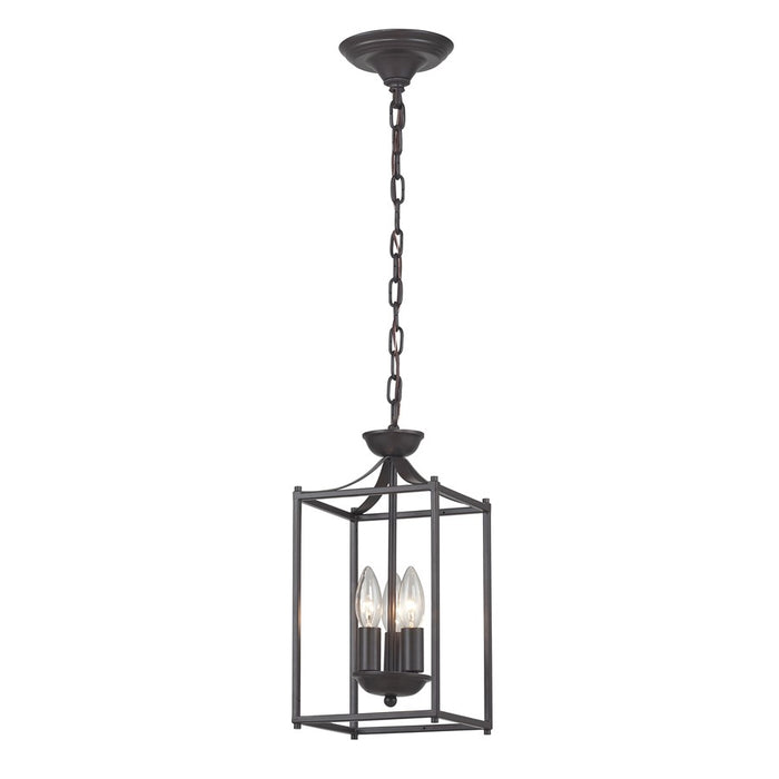 Atlas Lighting Arthur 7'' Wide 3Lt Mini Pendant, Aged Bronze
