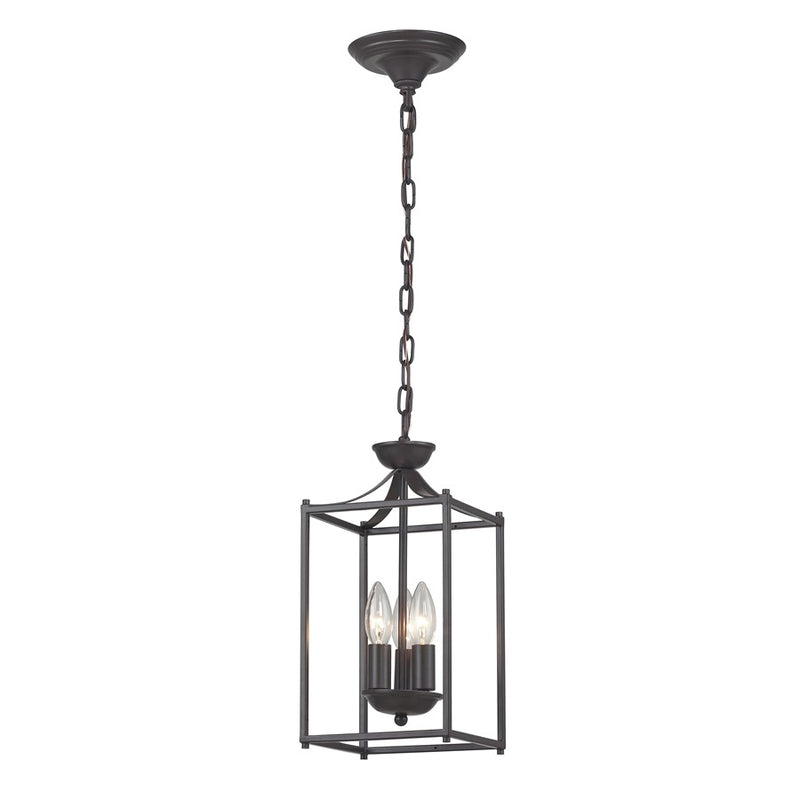 Atlas Lighting Arthur 7in 3-Light Mini Pendant | Transitional Oil Rubbed Bronze Metal | Dining Room & Entryway | 7 x 7 x 14.75 in | Model CL11530-BZ