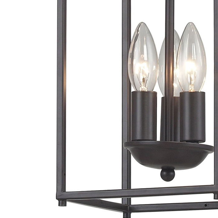 Atlas Lighting Arthur 7'' Wide 3Lt Mini Pendant, Aged Bronze