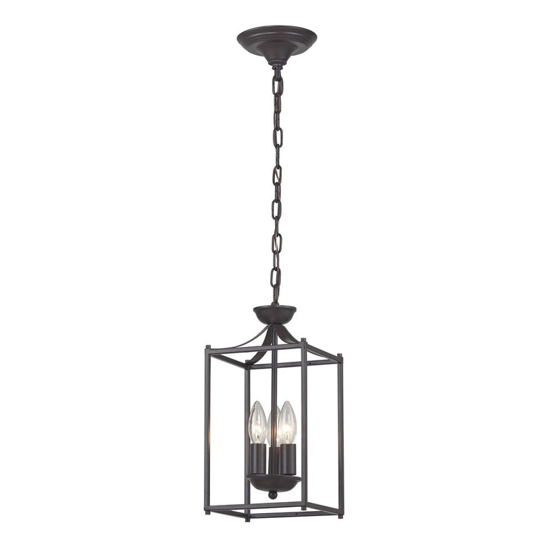Atlas Lighting Arthur 7in 3-Light Mini Pendant | Transitional Oil Rubbed Bronze Metal | Dining Room & Entryway | 7 x 7 x 14.75 in | Model CL11530-BZ