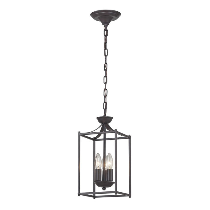 Atlas Lighting Arthur 7'' Wide 3Lt Mini Pendant, Aged Bronze
