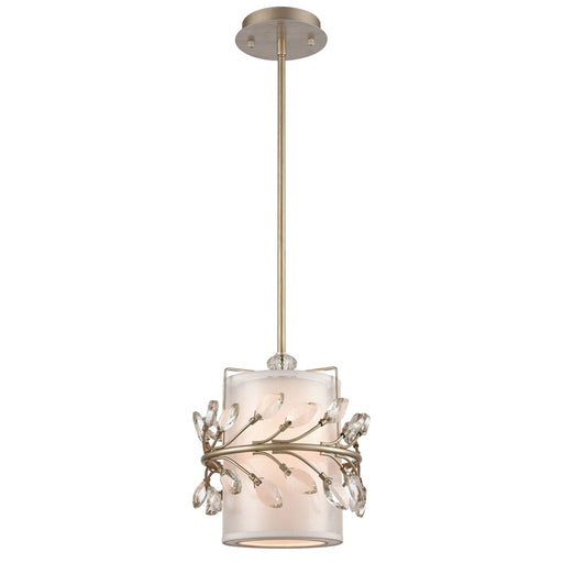 Atlas Lighting Asbury 9'' Wide 1Lt Mini Pendant, Aged Silver