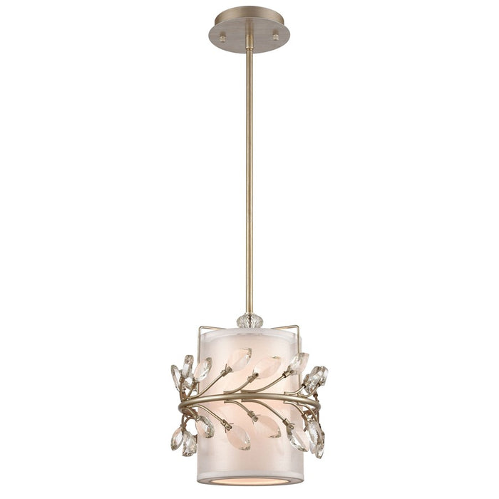 Atlas Lighting Asbury 9'' Wide 1Lt Mini Pendant, Aged Silver