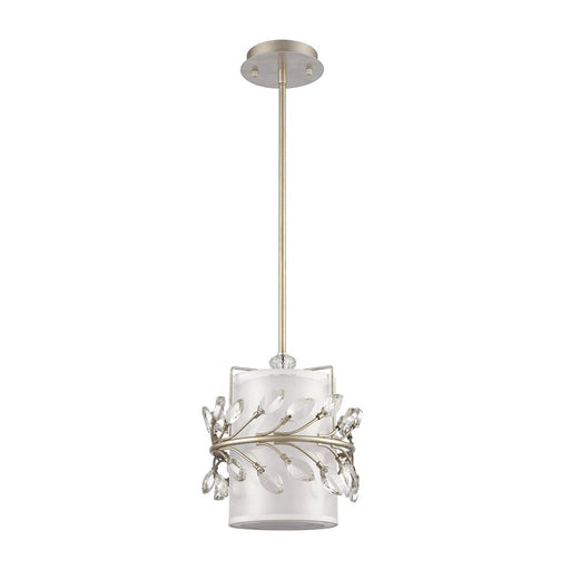 Atlas Lighting Asbury 9'' Wide 1Lt Mini Pendant, Aged Silver