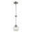 Atlas Lighting Astoria 6'' Wide 1Lt Mini Pendant, Nickel/Clear