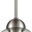 Atlas Lighting Astoria 6'' Wide 1Lt Mini Pendant, Nickel/Clear