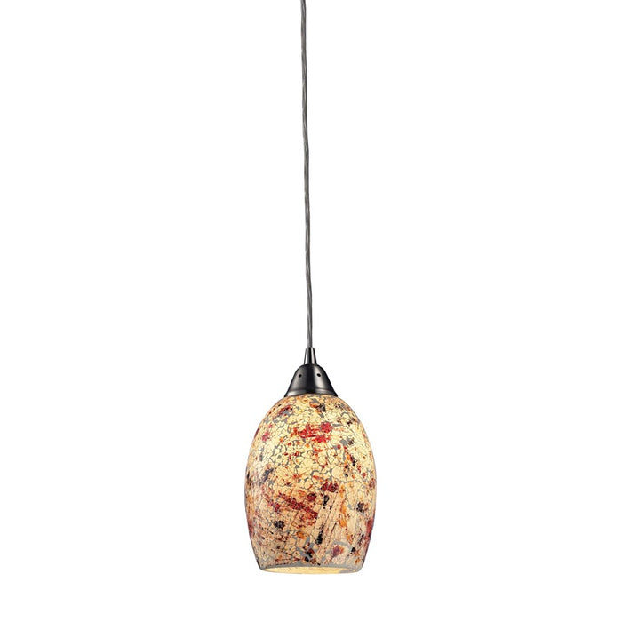 Atlas Lighting Avalon 5'' Wide 1Lt Pendant, Satin Nickel