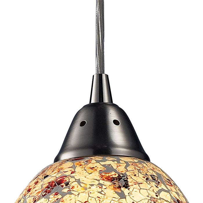 Atlas Lighting Avalon 5'' Wide 1Lt Pendant, Satin Nickel